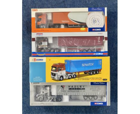 Collection of model haulage trucks, boxed. Including limited editions. Scale 1:50 to include Cararama Tyneside express transp