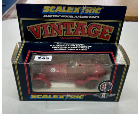 Scalextric vintage collection, a rare red Alfa Romeo C.306, boxed. This model was issued by the National Scalextric Collector