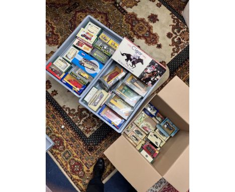 A collection of model cars and replicas, makes by Matchbox, Corgi Classic, Atlas, Lledo, etc. Items to include four vehicles 