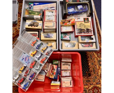 A collection of car models makes by Corgi, Schabax, Solido, Matchbox, Dinky, Lintoy, Burago, etc. To include Oxford diecast (