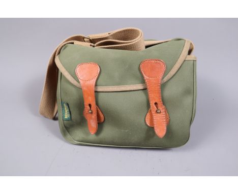 A Billingham f5.6 Camera Bag,  green canvas, 26L x 20H x 15 cm approx., G, some marks, some wear