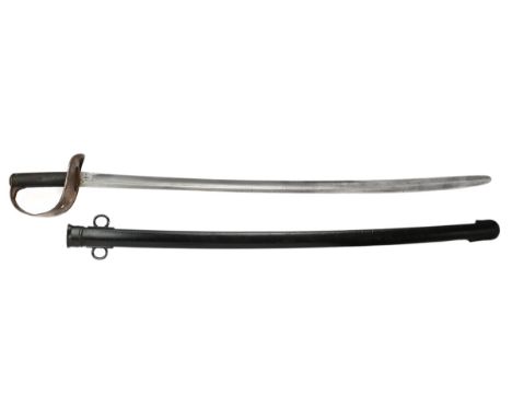 Great Britain. 1885 Pattern Cavalry Trooper's Sword. By Meyersberg, Kirschbaum &amp; Co., Solingen. Steel bowl guard with Mal