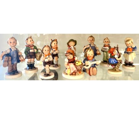 Selection 11 vintage Goebel figures all in good overall condition to include Chick girl, baker boy etc
