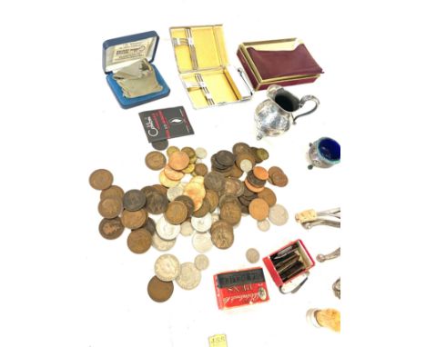 Selection of miscellaneous includes Clibra lighter, Christmas tin etc 