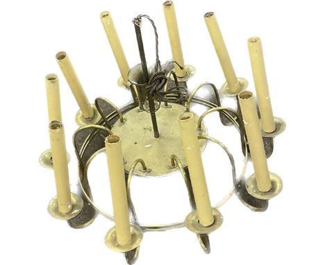Large candle stick chandelier light fitting 