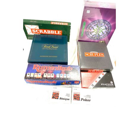Selection of vintage and later games includes Scrabble, Who wants to be a millionaire etc 