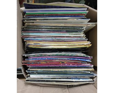 Large quantity of long playing records including George Michael, Brian Ferry, etc and a quantity of 45s records including Mic