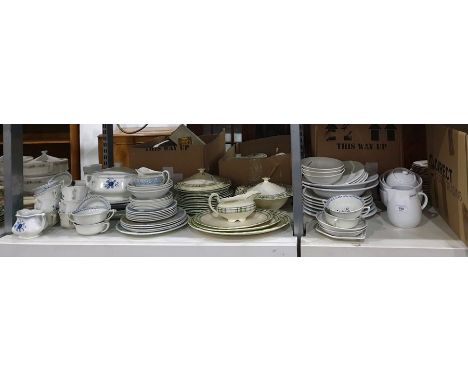 Large quantity of various ceramic part dinner services to include Royal Staffordshire pottery, Johnsons Bros, etc