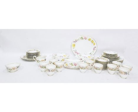 Paragon china part tea service 'Country Lane' pattern, with wildflower decoration and a quantity of Royal Worcester 'Kentmere