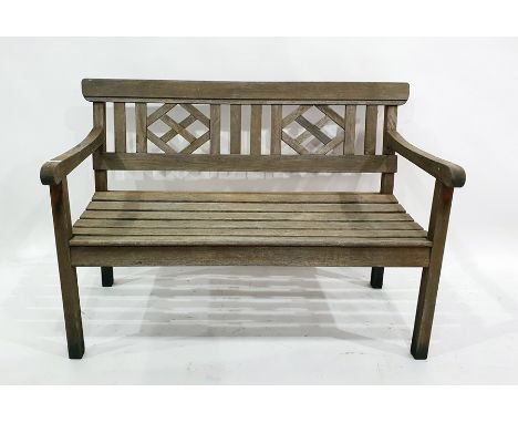 Hardwood garden bench 