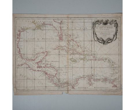 Full title: Carte Geo-Hydrographique du Golfe du Mexique et de ses Isles. Construite d'apres les memoires le plus recens, et 