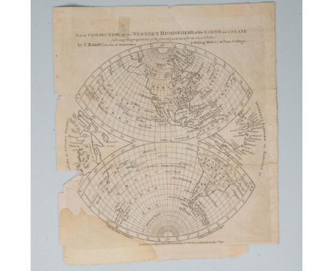 Full title text: A new Projection of the Western Hemisphere of the Earth on a Plane (showing the proportions of its several p