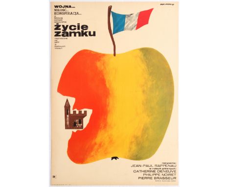 Original vintage Polish Movie Poster for the French film A Matter of Resistance (La Vie de Chateau). Directed by Jean-Paul Ra