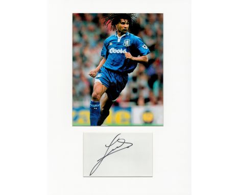 Football Ruud Gullit 16x12 overall Chelsea mounted signature piece includes signed album page and colour photo pictured in ac