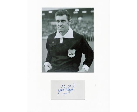 Football Jack Taylor 16x12 overall mounted signature piece includes signed album page and a superb black and white photo of t