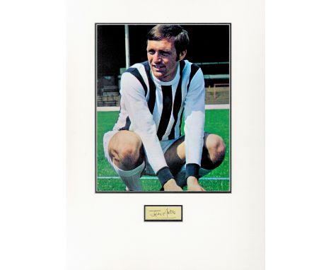Football Jeff Astle 16x12 overall West Brom mounted signature piece includes signed album page and a colour photo picture dur