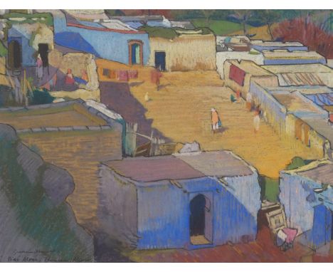 •ALEXANDER GRAHAM MUNRO RSW (SCOTTISH 1903-1985) SIDI ALOUI, TLEMCEN, ALGIERS pastel, signed and inscribed, 23 x 30cm Inscrib