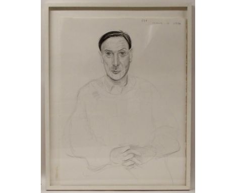 •DAVID HOCKNEY OM, CH, RA (BRITISH b. 1937) WILLIAM HARDIE MARCH 11, 1994 Graphite crayon, signed monogram and dated March 11