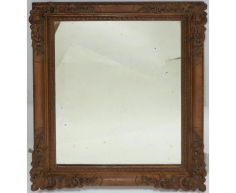 A 20th century giltwood mirror, 67 x 54cm 