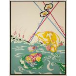 Christian Ludwig Attersee(geb. 1940)"Wassergewächs mit Schinkenrolle"1972Siebdruck
