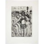 Heinz Stangl(1942-2008)"Pfingstsonntag am Donauturm1971Radierung; Ed. 18/80; aus de