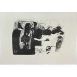 Giselbert Hoke(1927-2015)"Liegender Akt (II)"_Lithographie auf Papier; Ed. 12/27; s