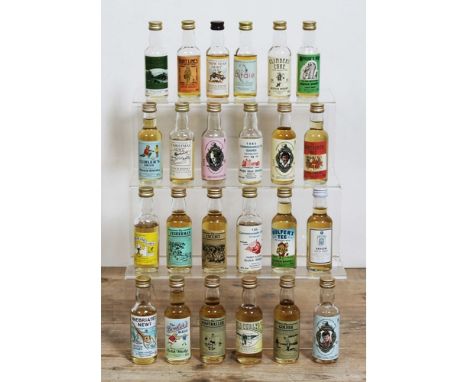 24 assorted scotch whisky miniatures comprising mainly sporting and novelty. 