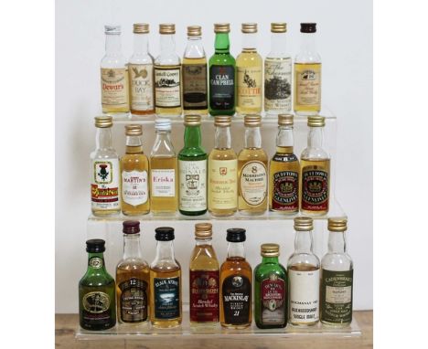 24 assorted scotch whisky miniatures. 