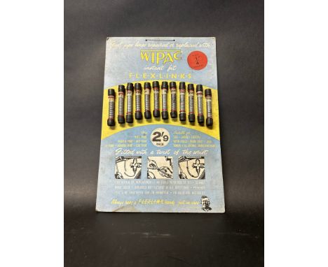 A Wipac showcard for fuel pipe lines, 9 1/2 x 14 1/2". 