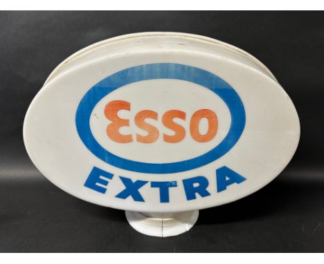 An Esso Extra plastic petrol pump globe. 