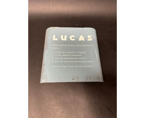 A Lucas iron lamp check cover, 11 x 9 1/2". 