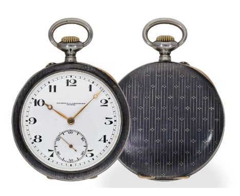Taschenuhr: feines Vacheron &amp; Constantin Ankerchronometer mit seltenem Tula/Goldgehäuse, ca. 1910: Ca. Ø51mm, ca. 92g, Or