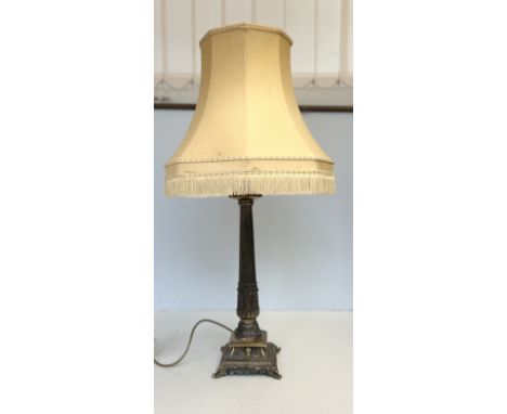 Gilt metal large lamp