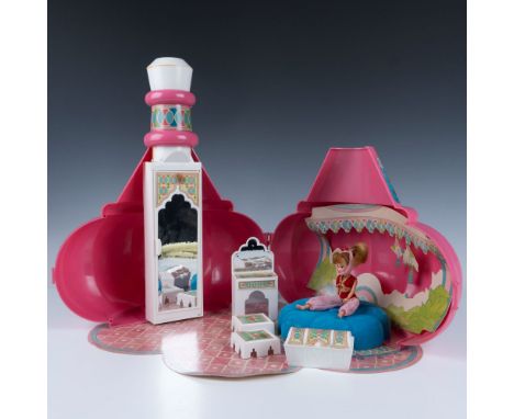 Just blink and go back to the 70s. The I Dream of Jeannie Dream Bottle and doll were released by Remco in 1976. This extremel