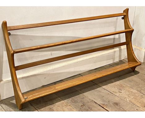 Ercol elm hanging delft rack, 50 x 97 cms 