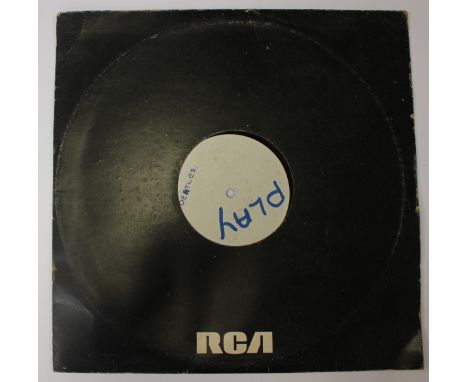 Beatles record, Rock and Roll Volume 1, 1-sided test pressing, a few light marks with a crack on both sides. Circa 1980 SKB01