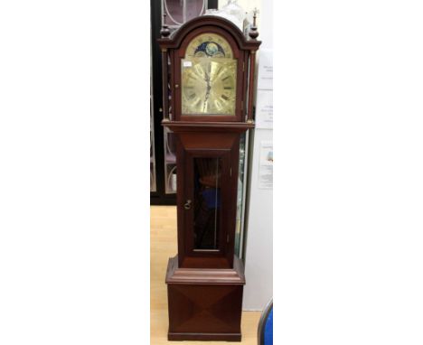 A 24hr longcase clock, Roman numerals, West German Den clock 