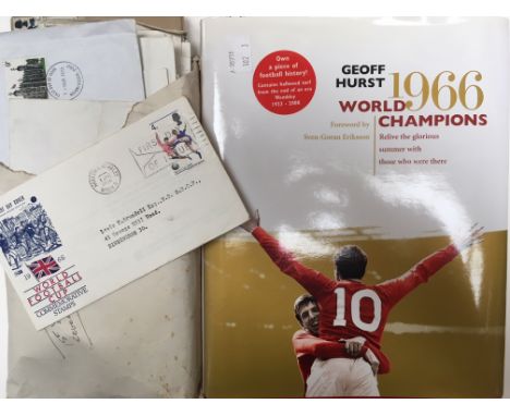 Hurst, Geoff. 1966 World Champions, presentation copy signed by the author, 'Congratulations! Round Table '66 Club. Forty Yea