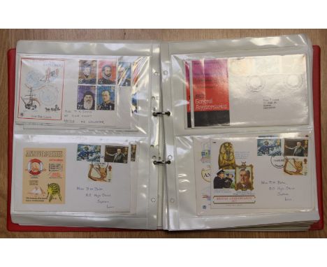 Two IXL red vinyl ring binders containing large collection of First Day Covers from 1971-1973 &amp; 1974-1976 including some 