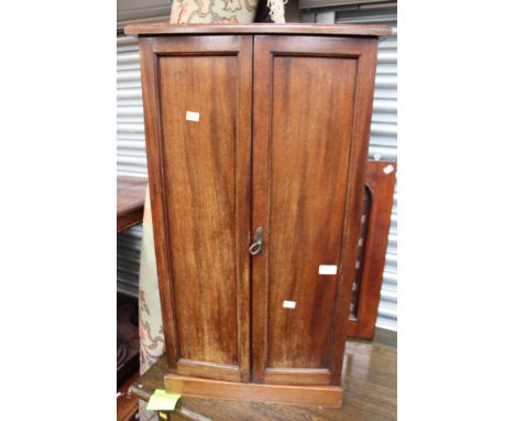 An Early 20th Century Small Mahogany Cabinet, with a shelf and single drawer.