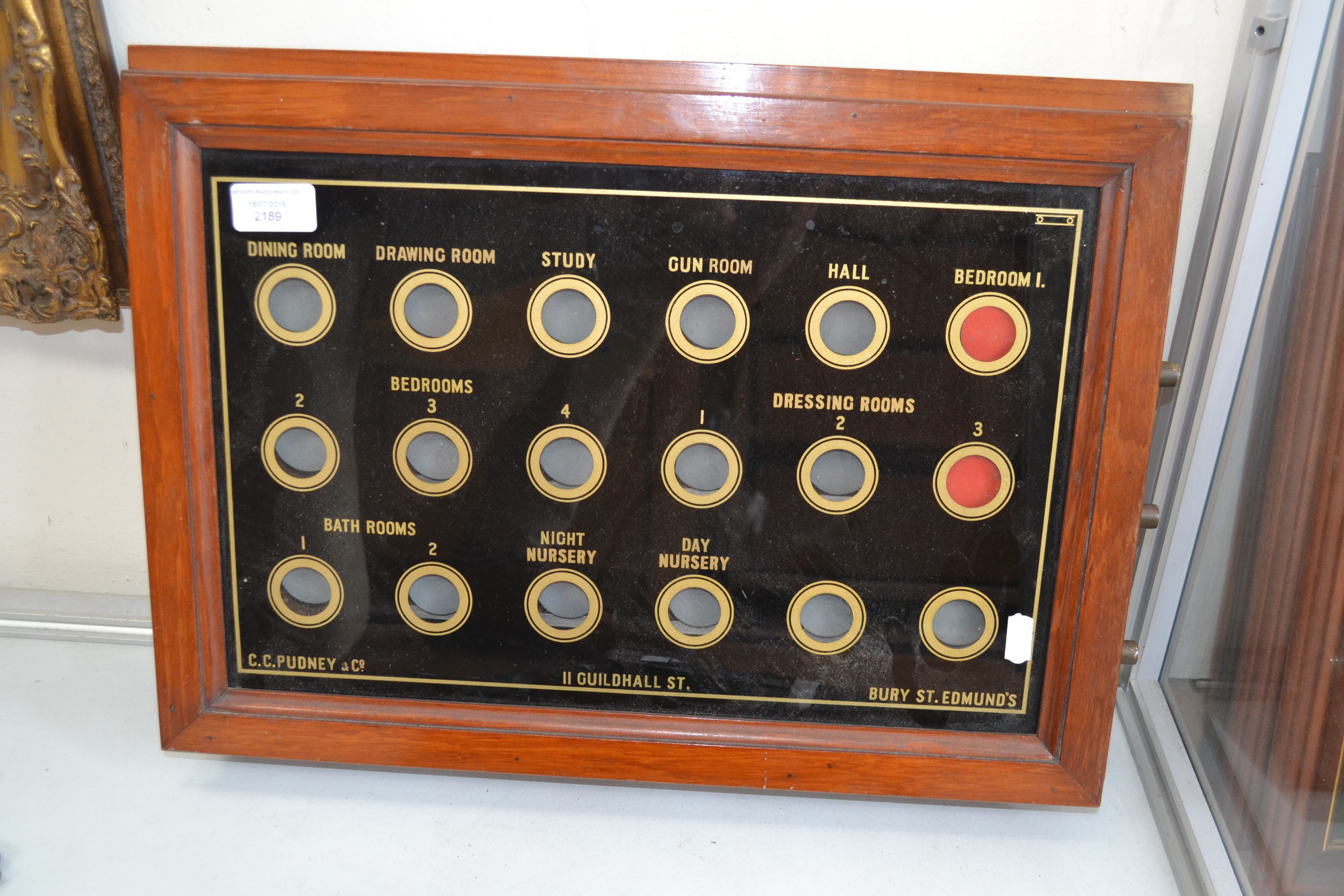 Oak framed servants bell box/call box