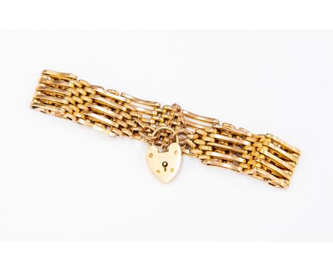 A 9ct gate bracelet, approx 18.1gms 
