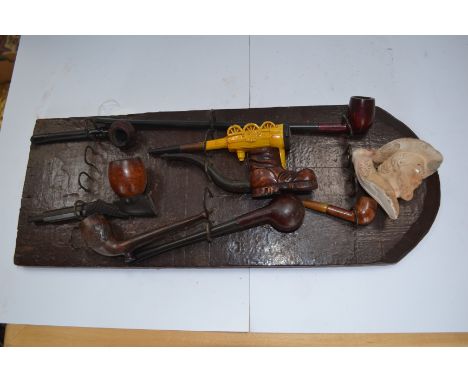 Nine pipes plus pipe rack 