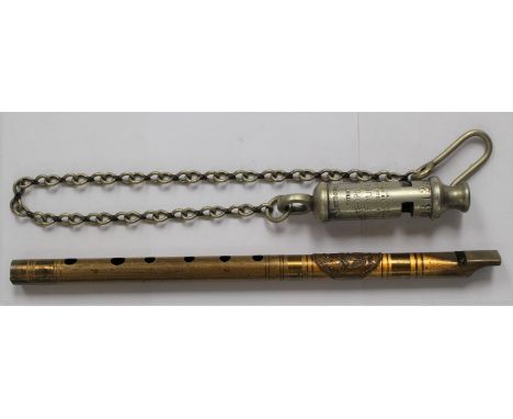 Tin whistle, Metropolitan Police whistle on chain