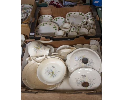 Colclough Ivy pattern tea and part dinner service, together with Myott Virginia pattern, part dinner and coffee service (2 bo