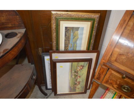 A quantity of various pictures and prints