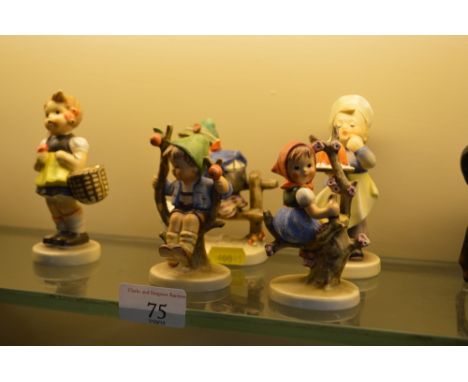 Five Goebel figures (some damage)