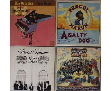 PROCUL HARUM - UK LPs. Excellent set of 4 x UK LPs. Titles are Shine On Brightly (Regal Zonophone stereo 1st pressing SLRZ 10