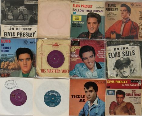 ELVIS PRESLEY - EPs/7". Shakin' it up with this ace collection of 19 x (largely UK) 7" and EPs. Titles include Love Me Tender