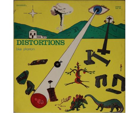 BLUE PHANTOM - DISTORTIONS (ORIGINAL UK PRESSING LP - KALEIDOSCOPE KAL 101). Not just a killer sleeve but a superb LP from Bl